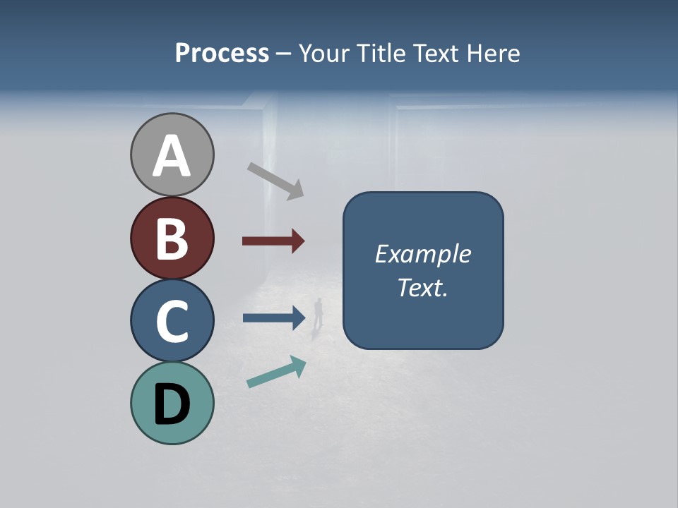 Illustration Men Labyrinth PowerPoint Template