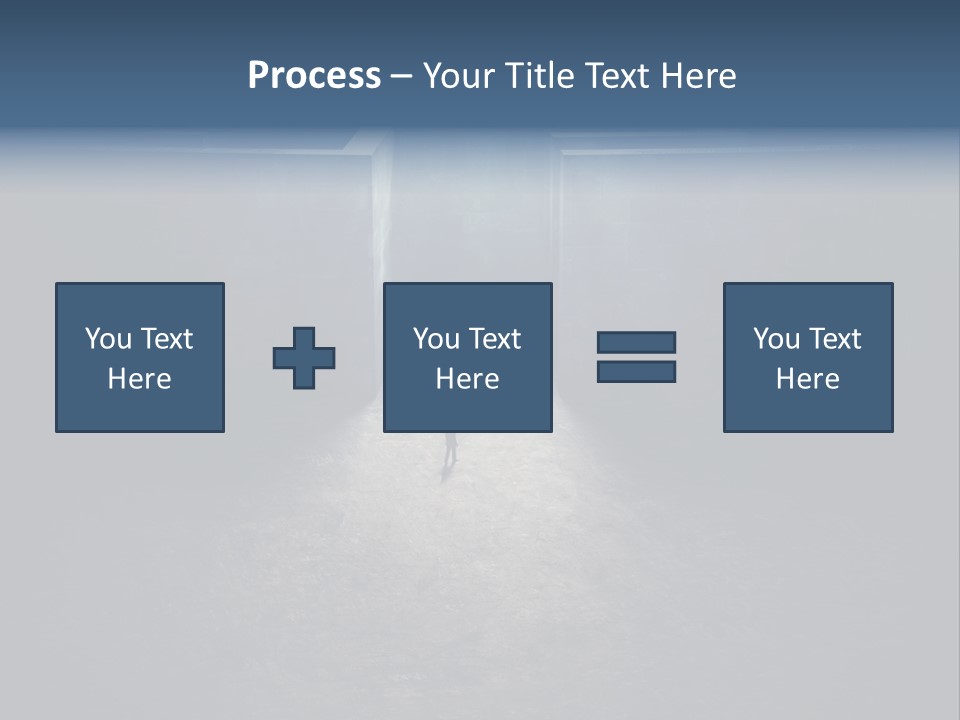 Illustration Men Labyrinth PowerPoint Template