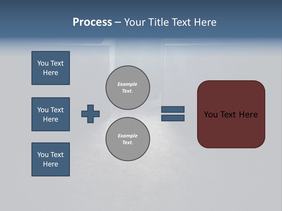 Illustration Men Labyrinth PowerPoint Template