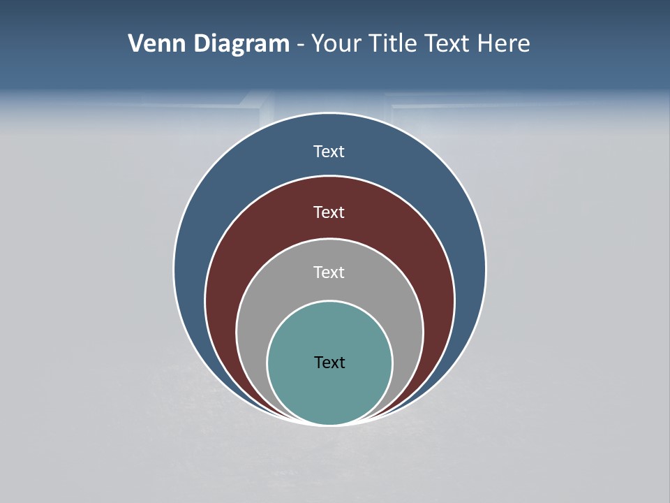Illustration Men Labyrinth PowerPoint Template
