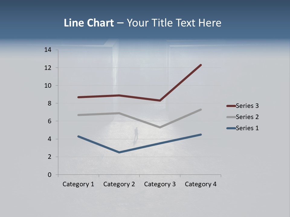 Illustration Men Labyrinth PowerPoint Template