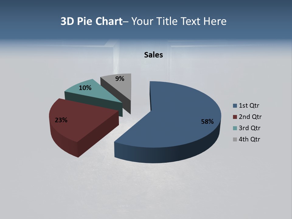 Illustration Men Labyrinth PowerPoint Template