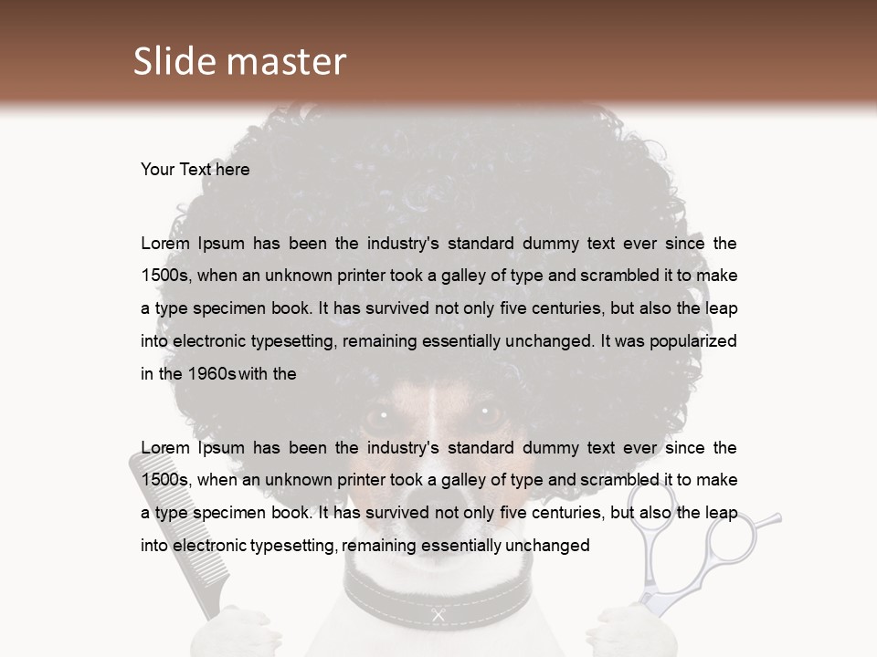 Russell Isolated Terrier PowerPoint Template