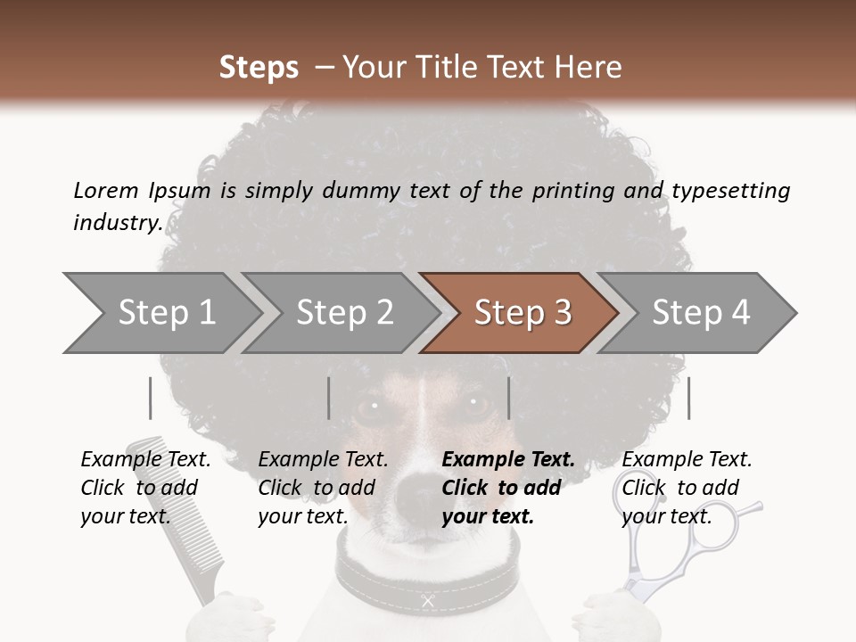Russell Isolated Terrier PowerPoint Template