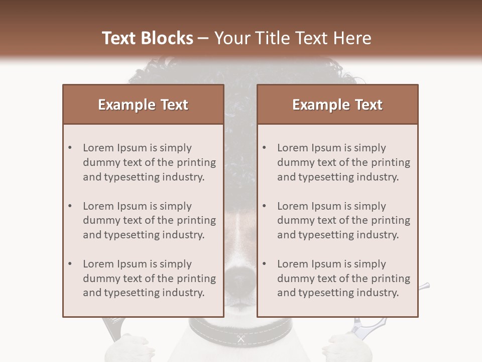 Russell Isolated Terrier PowerPoint Template