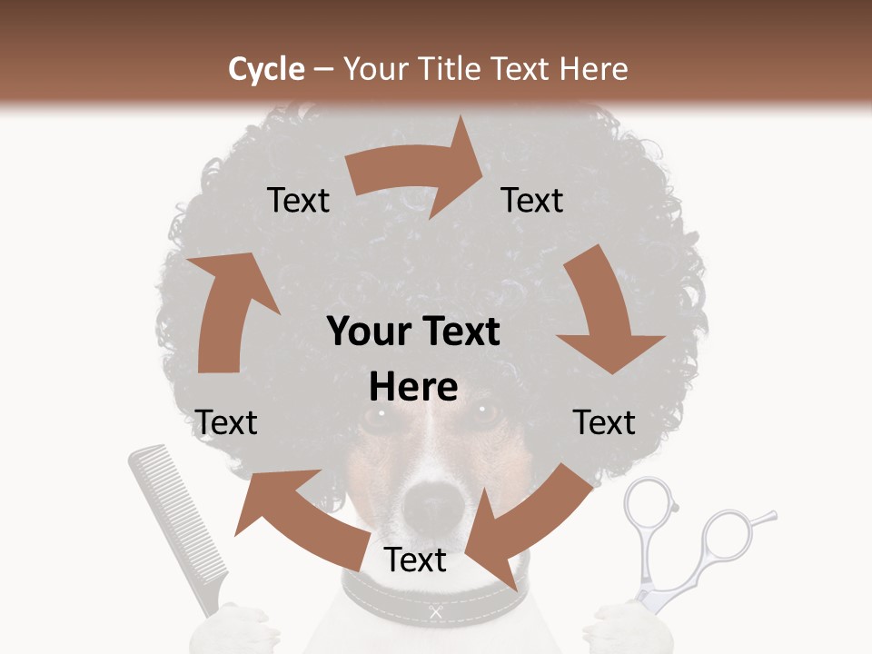 Russell Isolated Terrier PowerPoint Template