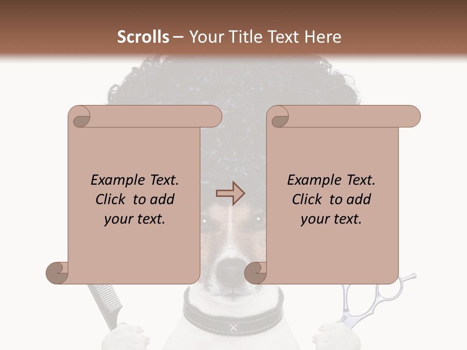 Russell Isolated Terrier PowerPoint Template