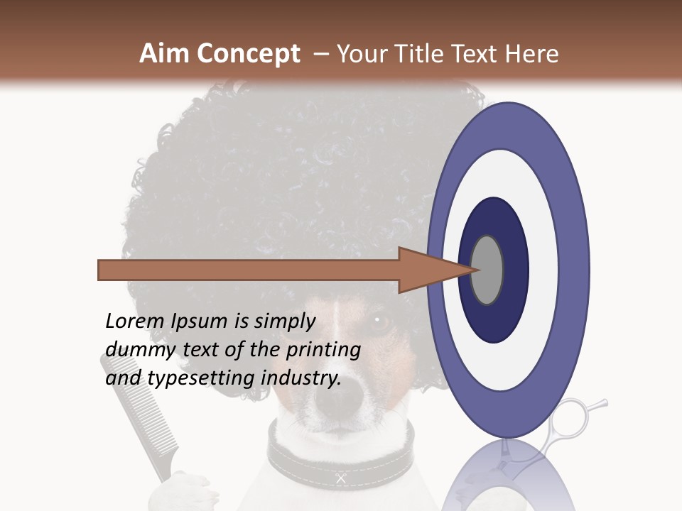 Russell Isolated Terrier PowerPoint Template