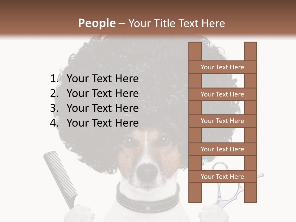 Russell Isolated Terrier PowerPoint Template
