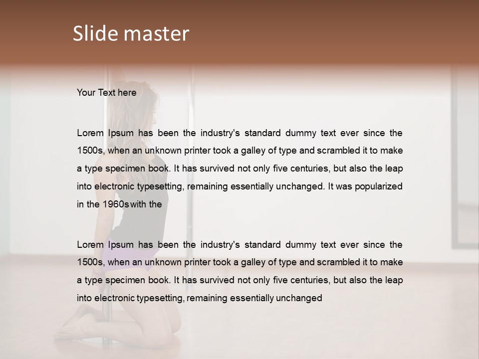 Workout Dancing Copy PowerPoint Template