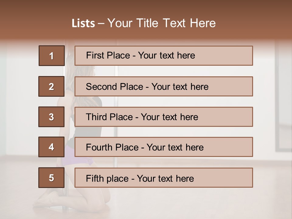 Workout Dancing Copy PowerPoint Template