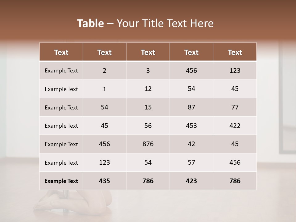 Workout Dancing Copy PowerPoint Template