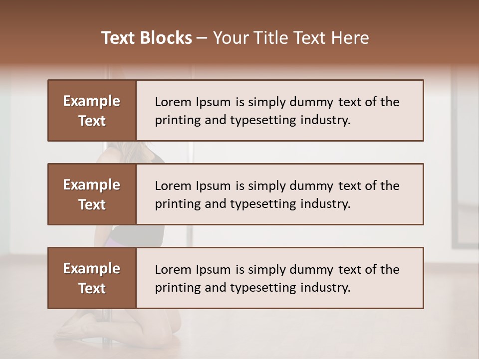Workout Dancing Copy PowerPoint Template