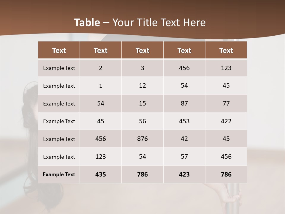 Gym Female Class PowerPoint Template