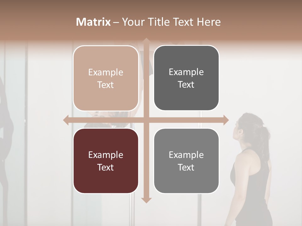 Cute Instructor Supervising PowerPoint Template