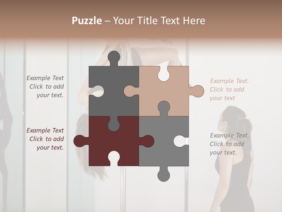 Cute Instructor Supervising PowerPoint Template