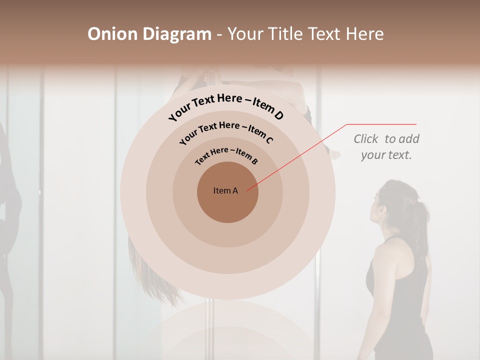 Cute Instructor Supervising PowerPoint Template