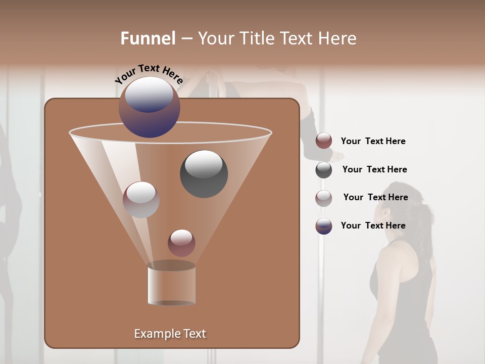 Cute Instructor Supervising PowerPoint Template