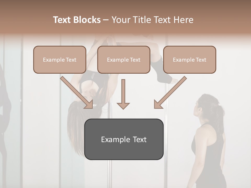 Cute Instructor Supervising PowerPoint Template