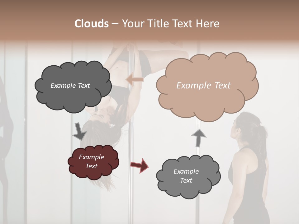 Cute Instructor Supervising PowerPoint Template