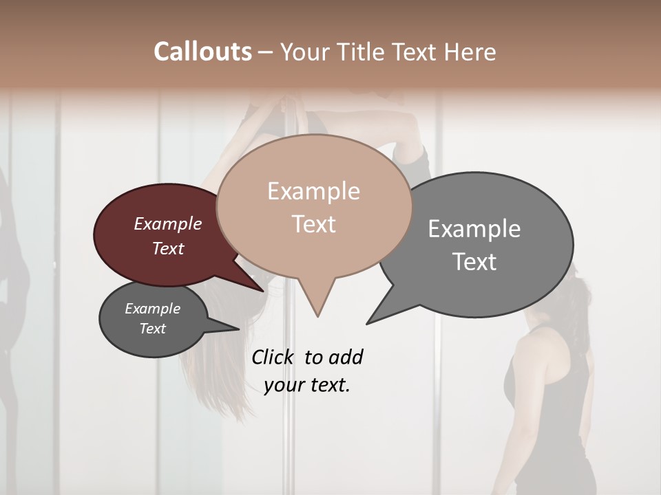 Cute Instructor Supervising PowerPoint Template