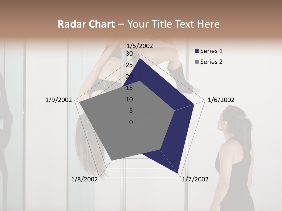 Cute Instructor Supervising PowerPoint Template