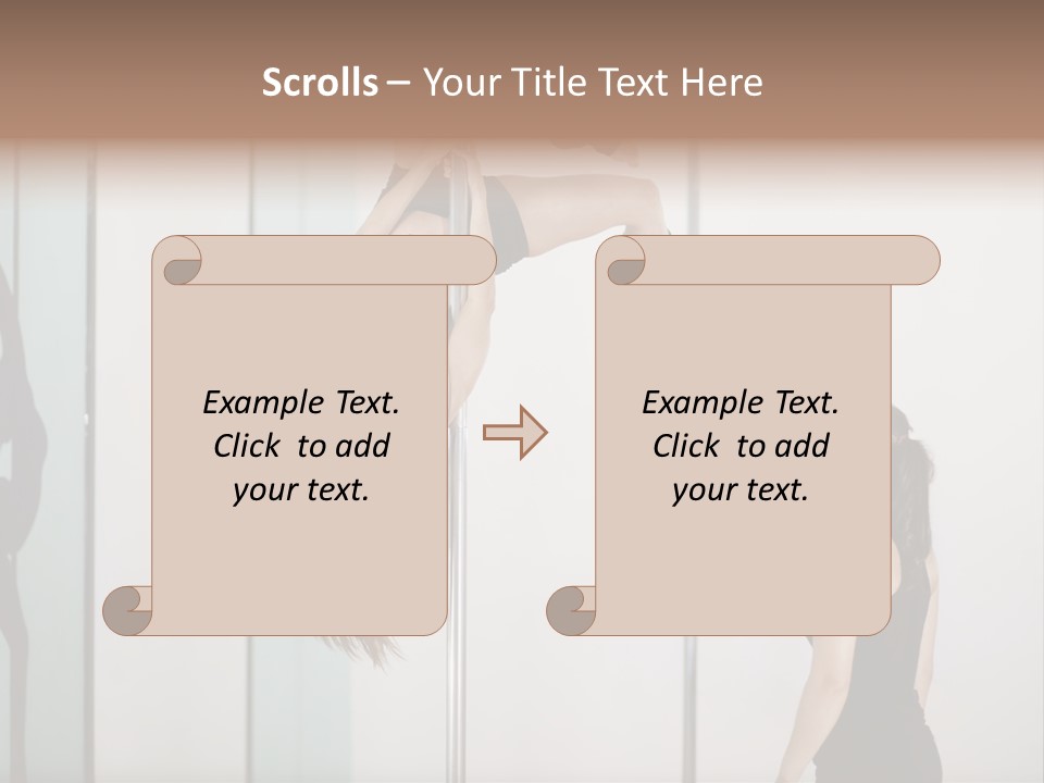 Cute Instructor Supervising PowerPoint Template