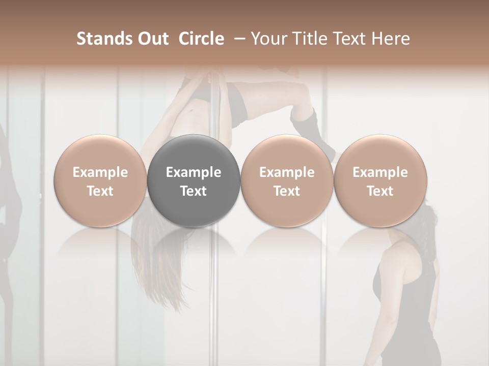 Cute Instructor Supervising PowerPoint Template