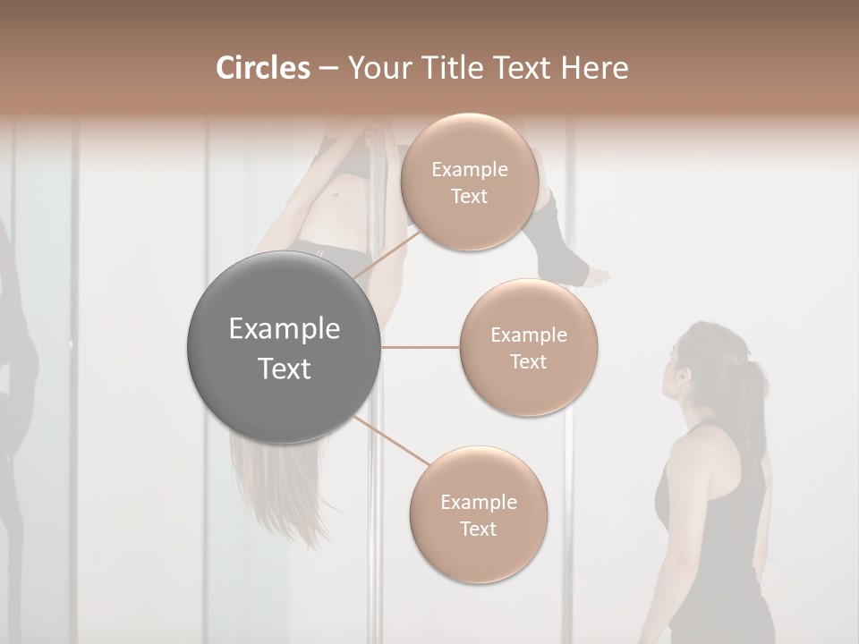 Cute Instructor Supervising PowerPoint Template