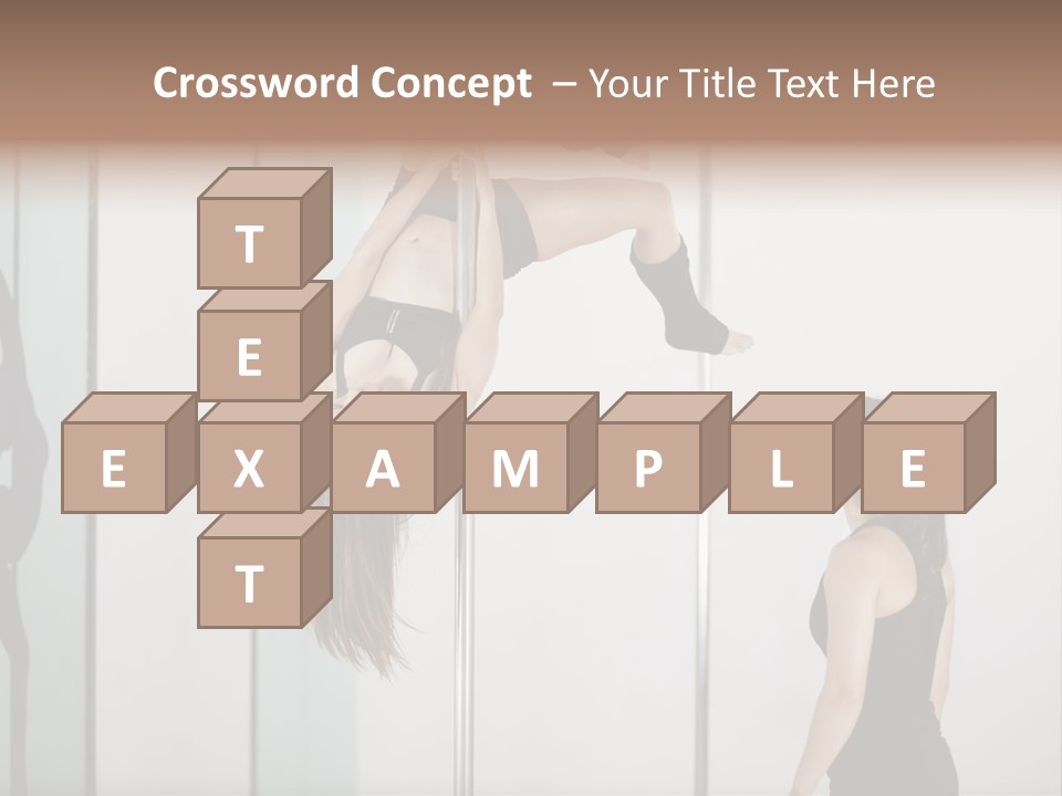 Cute Instructor Supervising PowerPoint Template