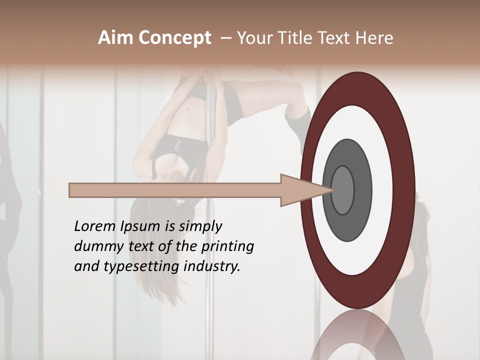 Cute Instructor Supervising PowerPoint Template