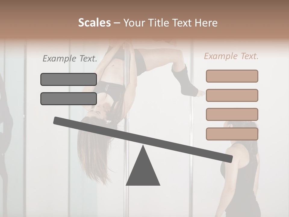 Cute Instructor Supervising PowerPoint Template