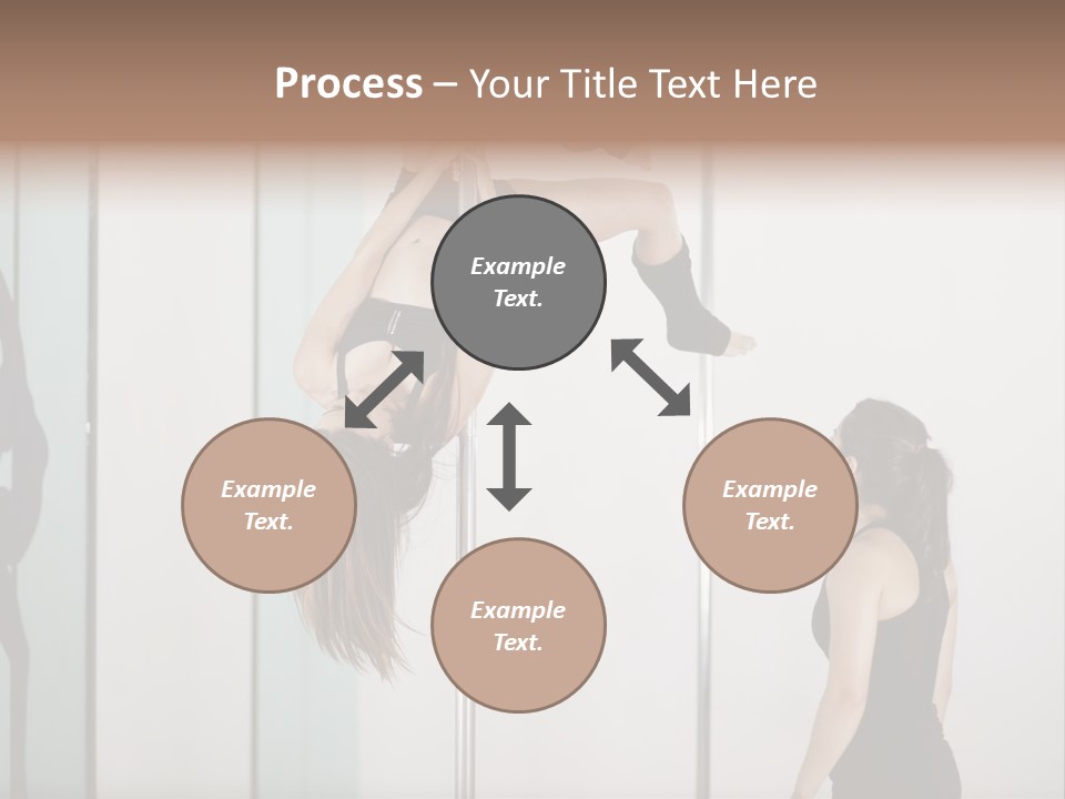 Cute Instructor Supervising PowerPoint Template