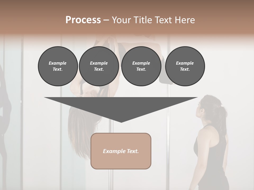 Cute Instructor Supervising PowerPoint Template