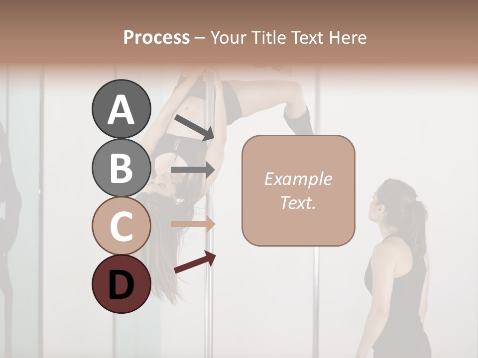 Cute Instructor Supervising PowerPoint Template