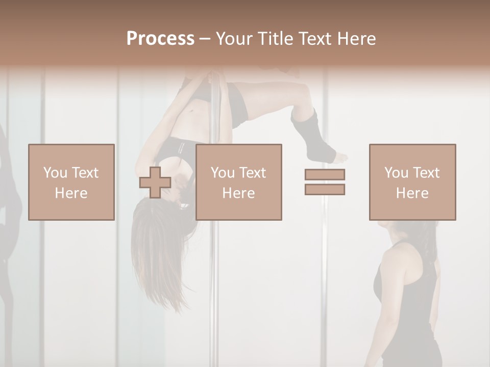 Cute Instructor Supervising PowerPoint Template