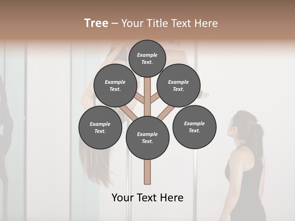 Cute Instructor Supervising PowerPoint Template