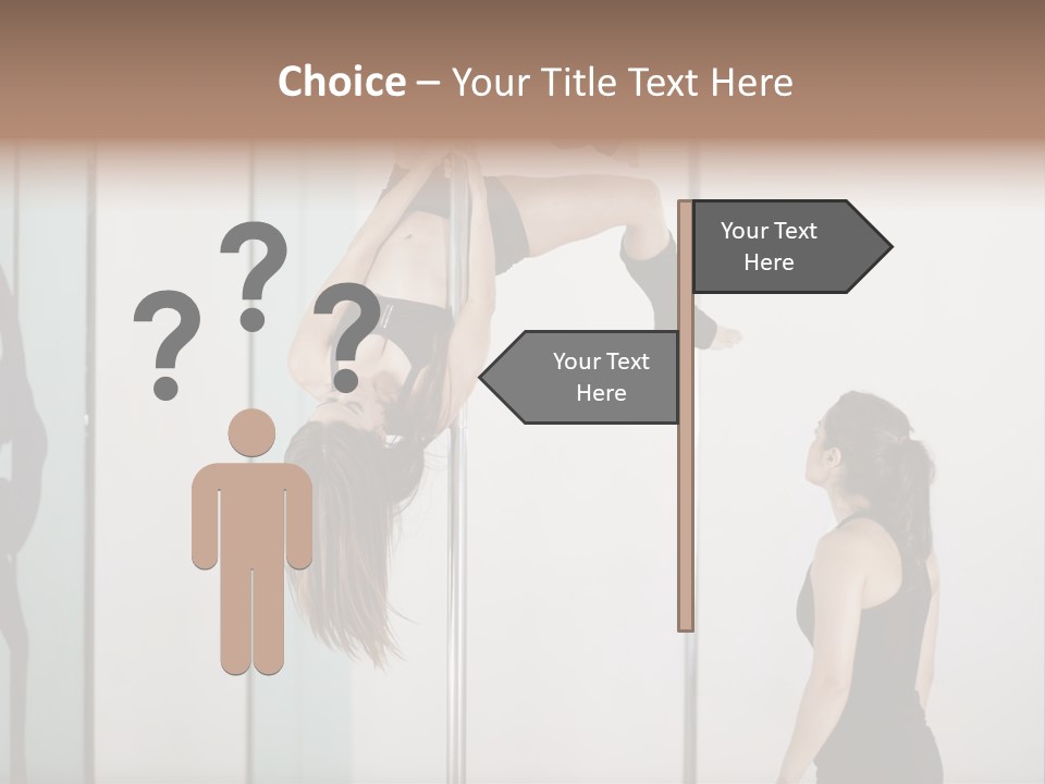 Cute Instructor Supervising PowerPoint Template