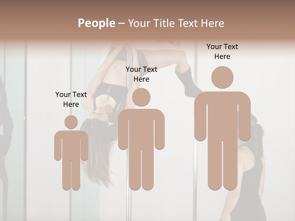 Cute Instructor Supervising PowerPoint Template