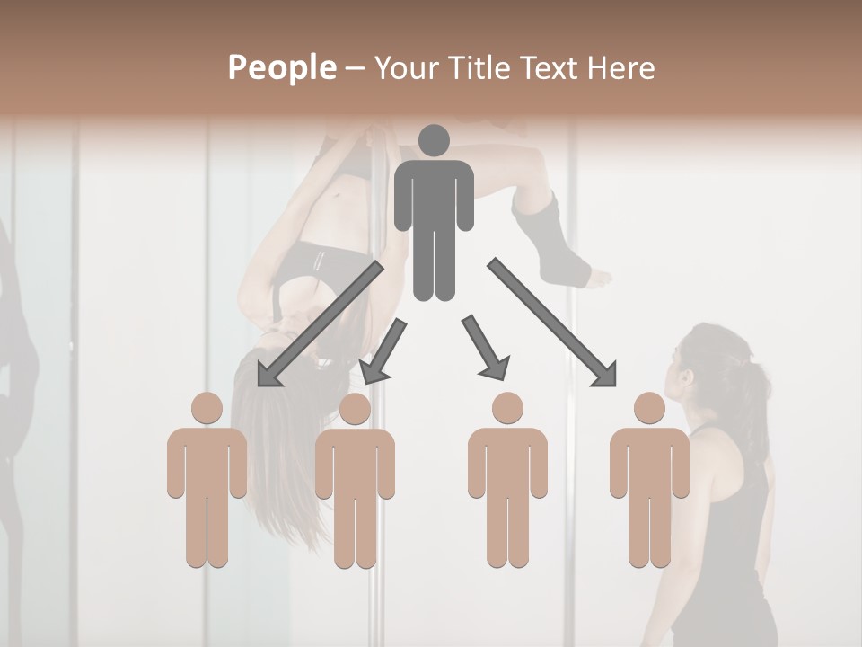 Cute Instructor Supervising PowerPoint Template