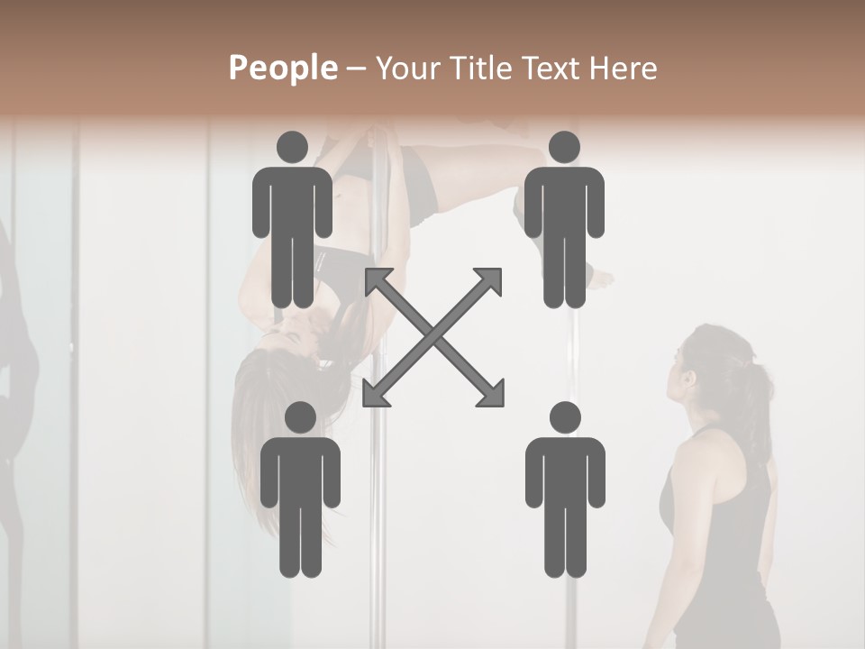 Cute Instructor Supervising PowerPoint Template