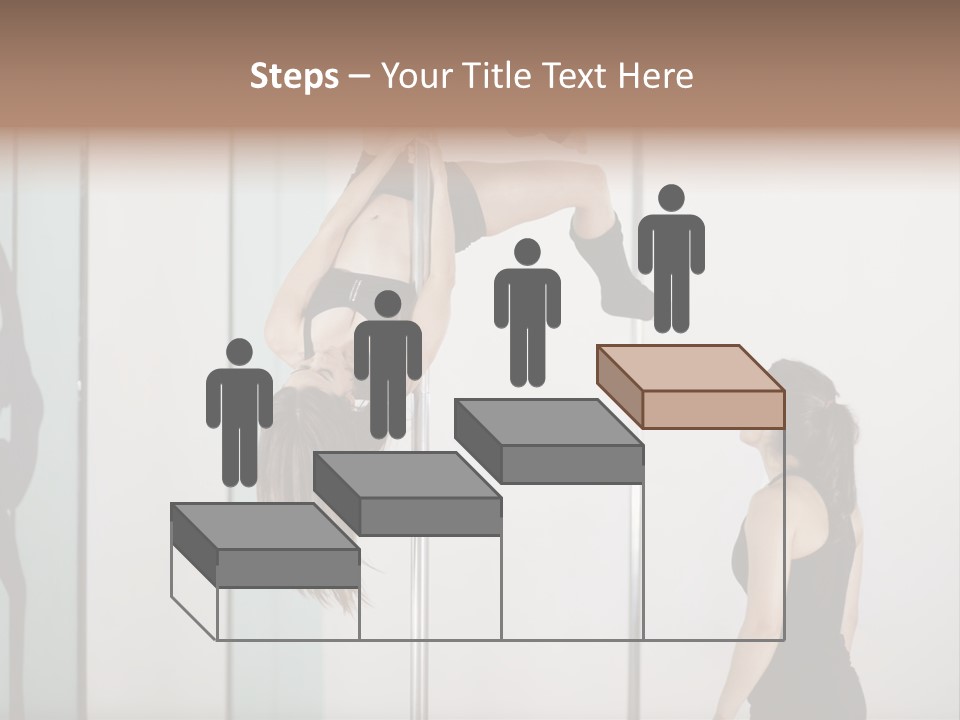 Cute Instructor Supervising PowerPoint Template