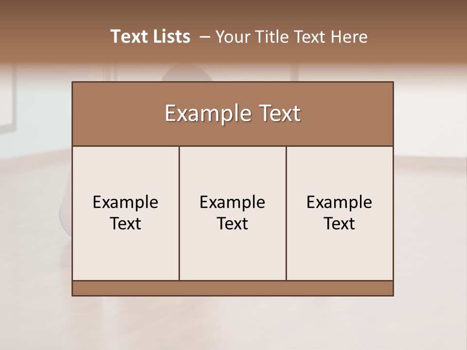 Table Beautiful Training PowerPoint Template