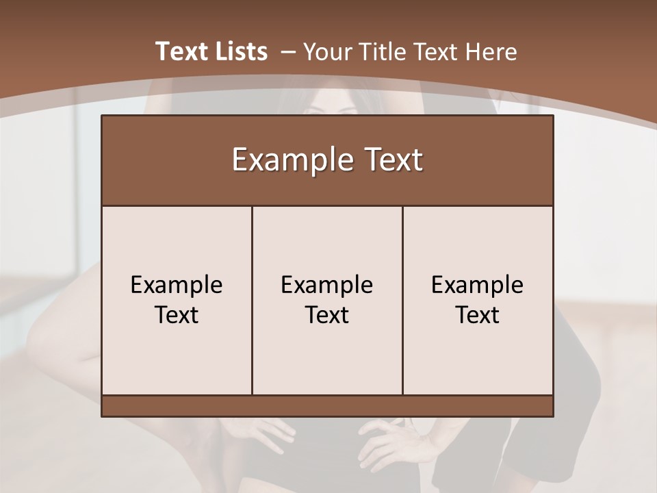 Stripteaser Female Beautiful PowerPoint Template