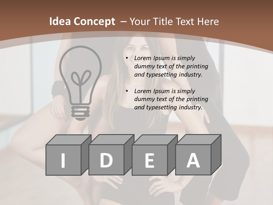 Stripteaser Female Beautiful PowerPoint Template