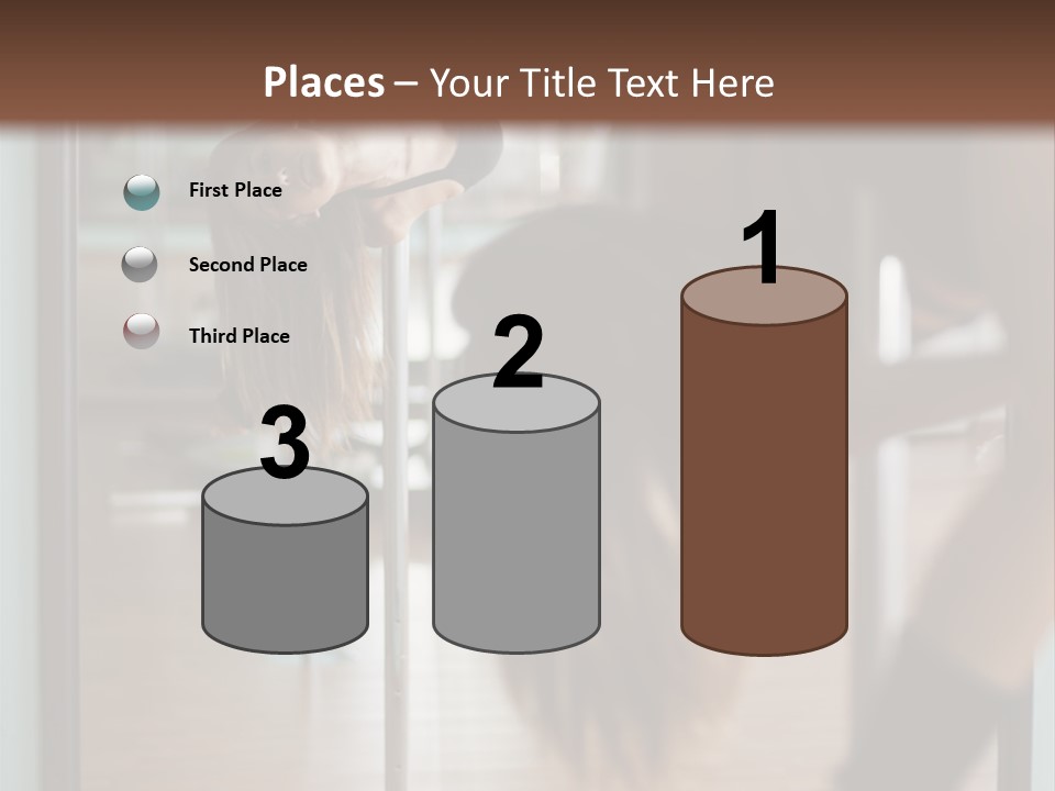Sexy Pose Fitness PowerPoint Template