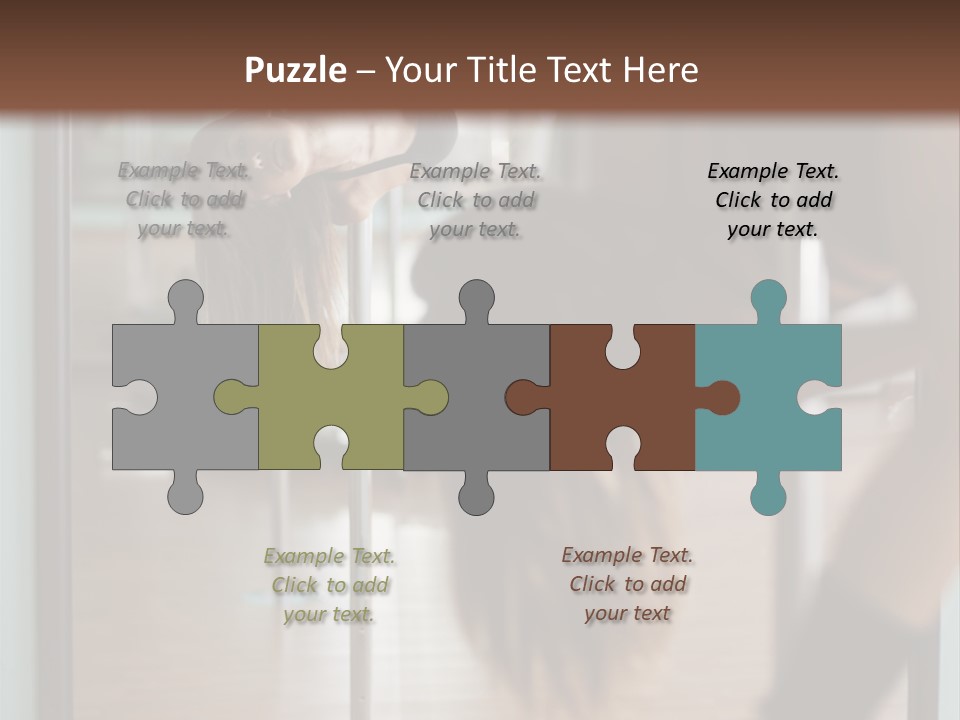 Sexy Pose Fitness PowerPoint Template