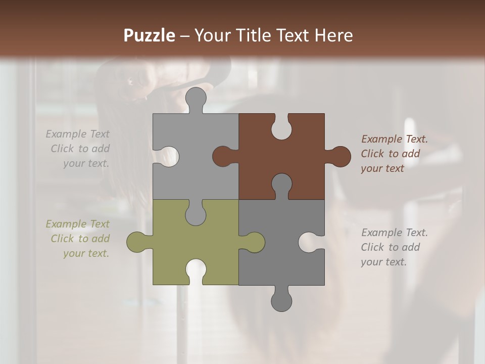 Sexy Pose Fitness PowerPoint Template