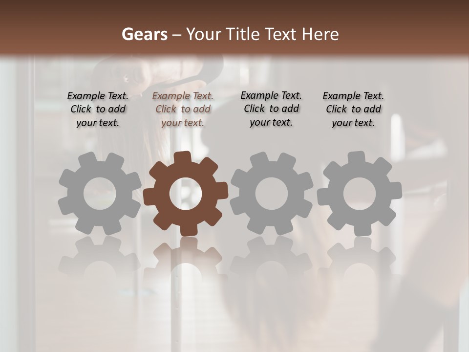 Sexy Pose Fitness PowerPoint Template