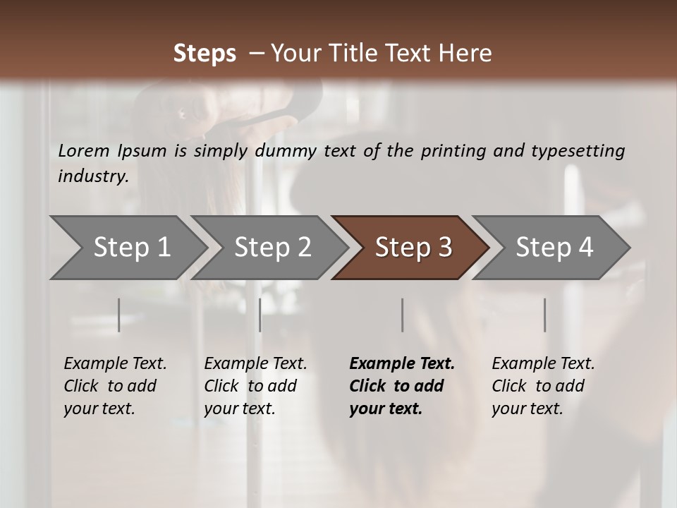 Sexy Pose Fitness PowerPoint Template